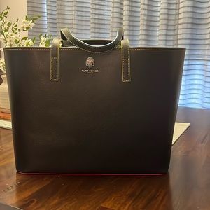 KURT GEIGER HORIZONTAL TOTE in Black NWT